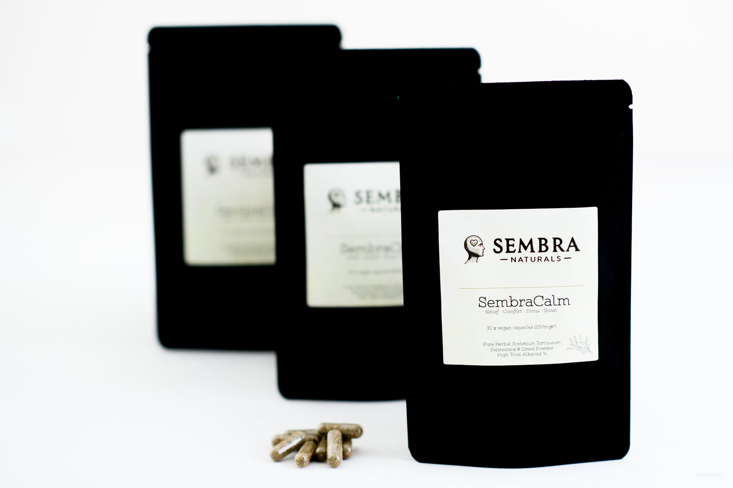 Sembra Naturals, 3 x SembraCalm 250mg (90 capsules)