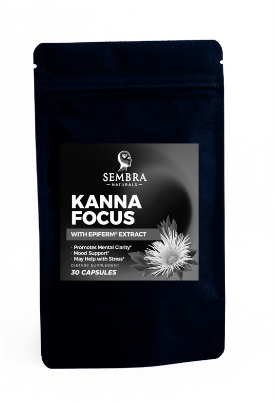 Sembra Naturals, KANNAFOCUS Extract (30 capsules) All-Natural Pure Fermented Kanna Extract with Dried Fermented Kanna Filler